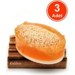 xdeonss Kabak Lifli El Yapımı Doğal Ballı Keçi Sütü Sabunu 120 G x 3 Adet