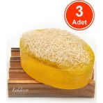xdeonss Kabak Lifli El Yapımı Doğal Bıttım Sabunu 120 G x 3 Adet