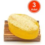xdeonss Kabak Lifli El Yapımı Doğal Limon Çiçeği Sabunu 120 G x 3 Adet