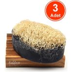 xdeonss Kabak Lifli El Yapımı Doğal Ruşur Taşı Sabunu 120 G x 3 Adet