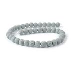 XDNHD 6-10MM 40-60 adet beyaz lav taş boncuk volkanik kaya boncuk lav boncuk takı yapımı için DIY lav boncuk bilezik kolye zanaat
