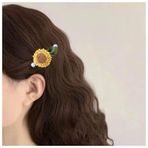 Xduargs Boho ayçiçeği saç tokası tokalarım fransız çiçek inci saç tokası Vintage papatya çiçek saç tokası klipleri ayçiçeği saç timsah klipleri saç aksesuarları kadınlar için