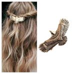 Xduargs Vintage Kartal Saç Tokası Barrettes Altın Kartal Saç Tokası Metal Barret Saç Tokası Saç Tokası Fransız Saç Tokası Dekoratif Başlık Saç Aksesuarları Kadınlar için Baş Takısı
