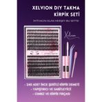 XELVION BEAUTY 240'lı Takma Kirpik Seti, Yapıştırıcı, Sabitleyici, Cımbız ve Kirpik Fırçası