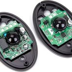 Xenocam Güvenlik Kızılötesi Sensör, Otomatik Tek Işın Karşı Parça 12/24 V, Su Geçirmez Dedektör Alarmı, 1 Çift Yarım Yumurta 20 m, Ev Kapısı Pencere Güvenlik Sistemi için, (Verici ve Alıcı) Siyah