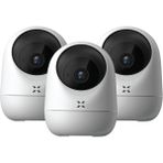 Xenon Smart 3MP 1080p Full HD Akıllı İç Mekan Wi-Fi Kamera, Gece Görüşlü Çift Yönlü Sesli İletişimli 3'Lü Kamera Seti - Beyaz
