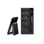 Xenon Smart Akıllı Deri Cüzdan iPhone MagSafe Uyumlu Takip Edilebilir Manyetik Kartlık ve Hassas Şarjlı Otomatik 68 Parça Tornavida Vidalama Yılbaşı Hediye Seti