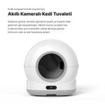 Xenon Smart Akıllı Kameralı Kedi Tuvaleti Çelik Kaseli 5 LT Mama Kabı Led Su Pınarı ve Filtre 4'lü Pet Seti
