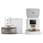 Xenon Smart Akıllı Kedi Besleme Seti Kameralı Wi-Fi Mama Kabı (Çelik Kase, Sesli) + 3l Şarjlı Kablosuz Otomatik Su Pınarı (X8604-H310) - Beyaz