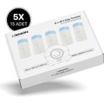 Xenon Smart Akıllı Kedi Tuvaleti 5'li Atık Torbası Cat Cleaner Çöp Poşeti 75 Adet (X8623 & X8624 İle Uyumludur - Beyaz