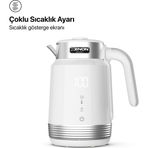Xenon Smart Akıllı Kettle 1.7LT Hacimli Ön Ayarlı Isıtma Özellikli Led Ekranlı 360° Dönebilen 2200W Su Isıtıcı X7102