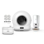 Xenon Smart Akıllı Otomatik Kedi Tuvaleti (Kameralı) Çelik Köpek Mama Kabı Besleme Kasesi (Kameralı) Su Sebili Pınarı ve Yedek Filtre (4 Adet) Evcil Hayvan 4'lü Pet Ürünleri Başlangıç Seti