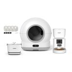 Xenon Smart Akıllı Otomatik Kedi Tuvaleti (Kameralı) Hareket Algılamalı Köpek Mama Kabı (Kameralı) Otomatik Su Sebili ve Filtre (4 Adet) Evcil Hayvan 4'lü Pet Ürünleri Başlangıç Seti