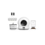 Xenon Smart Akıllı Otomatik Kedi Tuvaleti (Kameralı) Köpek Mama Kabı Şarjlı Bataryalı Su Pınarı Sebili ve Filtre (4 Adet) Evcil Hayvan 4'lü Pet Ürünleri Başlangıç Seti