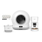 Xenon Smart Akıllı Otomatik Kedi Tuvaleti (Kamerasız) Hareket Algılamalı Köpek Mama Kabı (Kameralı) Otomatik Su Sebili ve Filtre (4 Adet) Evcil Hayvan 4'lü Pet Ürünleri Başlangıç Seti