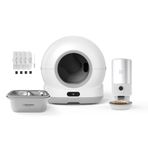 Xenon Smart Akıllı Otomatik Kedi Tuvaleti (Kamerasız) Köpek Mama Kabı (Kameralı) Çelik Su Pınarı ve Filtre (4 Adet) Evcil Hayvan 4'lü Pet Ürünleri Başlangıç Seti