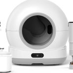 Xenon Smart Akıllı Otomatik Kedi Tuvaleti Paslanmaz Çelik Kaseli Mama Kabı Led Işıklı Su Pınarı ve Filtre 4'lü Pet Seti