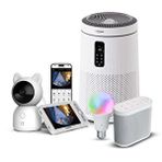 Xenon Smart Bebek Kamerası, Beyaz Gürültü Makinesi, Hava Temizleyici Ve Akıllı Ampul 4’Lü Set, Mobil Kontrol
