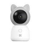 Xenon Smart Bebek Kamerası Wifi 360 Mobil Kontrol Ağlama Sensörü Sıcaklık Nem Ninni Gece Görüş X7201 Beyaz