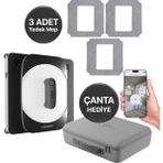 Xenon Smart Elo Ultra Sessiz Cam Temizleme Robotu Mobil Uygulama Kontrollü 3 Adet Yedek Mop Hediye