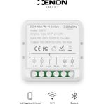 Xenon Smart İki Çıkışlı Akıllı Anahtar İkili Switch Mobil Uygulama Denetimli Akıllı Anahtar Modülü (Wi-Fi 2.4 GHz) X7014 - Beyaz - 1 Adet
