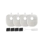 Xenon Smart Kedi Su Pınarı Filtresi X8652 ve X8653 Uyumlu | 4'lü Set Fırça ve Süngerli Yedek Parça X8783