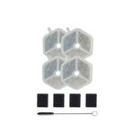 Xenon Smart Kedi Su Pınarı X8657 Uyumlu 4+4 Karbon Sünger Filtre + Temizlik Fırçası X8813 - Beyaz