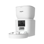 Xenon Smart Otomatik Kedi Mama Kabı (Kameralı) | Çelik Kaseli, Sesli, Wifi, Mobil Kontrol, Akıllı Mama Kabı (X8604) beyaz