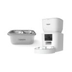 Xenon Smart Otomatik Mama Kabı (Kameralı) Ve Kedi Su Pınarı (Çelik) | 2’Li Set, Wifi, Mobil Kontrol