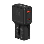 Xenon Smart Priz Dönüştürücü 35w Gan Hızlı Şarj, 200+ Ülke, Usb-c & Usb-a, Pd Pps, Seyahat Adaptörü X6407