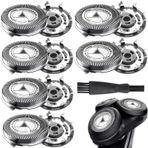 Xerteam 6 Paket SH30 Yedek Kafa Ph**ips No** lco Serisi 3000, 2000 1000 SW37XX XZ58X Tıklama ve Stil ile Uyumlu, Islak Kuru Elektrikli Tıraş Makinesi Tıraş için Temizleme Fırçası ile 3000 Yedek Bıçak