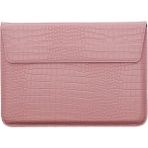 Xfashion 11-12 Inç Dizüstü Bilgisayar Kılıfı Pu Deri Timsah Doku Standı Laptop Çantası Çanta (Yurt Dışından) - 31 x 22 x 1.5cm - Açık Pembe