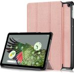 XFashion Google Pixel Tablet Pu Deri Derecilik Anti-Drop Tablet Kapağı Kılıf Üçlü Standı (Yurt Dışından) - Rose Gold