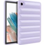 Xfashion Samsung Galaxy Tab A8 10.5 (2021) Şeker Renk Şok Geçirmez Kılıf Aşağı Ceket Tasarım Anti-Kılavuzu Tpu Kapağı (Yurt Dışından) - Mor
