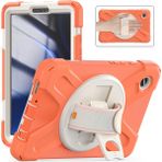 XFashion Samsung Galaxy Tab A9 Case Rotary Kickstand Pc+Silikon Kayış Tablet Kapak (Yurt Dışından)