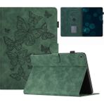 Xfashion Samsung Galaxy Tab Için A 10.1 (2019) T510 T515 Stand Deri Tablet Kılıf Kart Tutucu Tablet Kapak (Yurt Dışından) - Renk - Ordu Yeşili