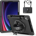 XFashion Samsung Galaxy Tab S9 Case Pen Yuvası Tablet Kickstand Kapak Kayış (Yurt Dışından)