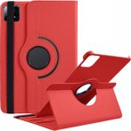 XFashion Xiaomi Pad 6s Pro 12.4 Döner Stand Pu Deri + Pc Tablet Kapağı (Yurt Dışından) - Kırmızı