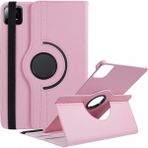 XFashion Xiaomi Pad 6s Pro 12.4 Döner Stand Pu Deri + Pc Tablet Kapağı (Yurt Dışından) - Pembe