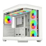 XGAMING V950 WHİTE 7 X ARGB Fan 750W 80+Bronze Gaming Case (426*285*380mm)