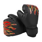 XGZ Çocuklar için boks eldiveni, poliüretan deri antrenman eldiveni, havalandırmalı avuç içi, boks torbası, kickboks, Muay Thai için boks eldiveni