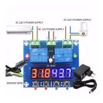 Xh-m452 Dc 12v 10a Dijital Led Çift Çıkış Sıcaklık Ve Nem Kontrol Modülü
