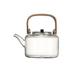 Xhang 1100 ml Cam Çaydanlıklar Isıya Dayanıklı Patlama Dayanıklı Haşlanmış Çaydanlık Kung Fu Çay Seti Haşlanmış Su Özel Bambu Kolu Kiriş Tenceresi | Çaydanlıklar (Yurt Dışından) - Şeffaf