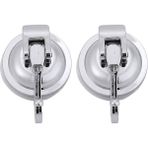 Xhang 2 Adet Banyo Duvar Kancaları Havlu Çanta Giysi Şapka Ağır Vantiya Kancaları Pencere Banyo Mutfak Asılı Tutucu | Robe Hooks - Gümüş