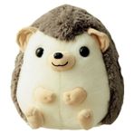 Xhang 45 cm Sevimli Karikatür Peluş Kirpi Bebek Yumuşak Pamuk Peluş Kawaii Kirpi Peluş Oyuncak Bebek Gece Doğum Günü Hediyesi Çocuklar Için | Doldurulmuş peluş Hayvanlar - Gri