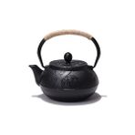 Xhang 600 ml Çin Tarzı Bambu Orkide Desen Demlik Dökme Demir Çay Su Isıtıcısı Kaplanmamış Mini Demir Çaydanlık | Çaydanlıklar (Yurt Dışından)