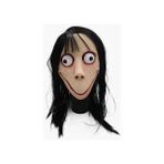 Xhang Komik Korkunç Momo Hack Oyunu Cosplay Maske Yetişkin Tam Kafa Cadılar Bayramı Hayalet Momo Lateks Maske Peruk ile (Yurt Dışından) - Siyah