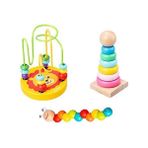 Xhang (Üç Parçalı Takım) Okul Öncesi Eğitici Oyuncaklar Ahşap Oyuncaklar Montessori Erken Öğrenme Bebek Doğum Günü Noel Yeni Yıl Hediyelik Oyuncaklar Çocuklar Için Gyh - Renkli