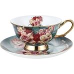 Xhang Vintage Lüks Kahve Fincanı Set Seramik Porselen Avrupa Seyahat Çevre Dostu Mate Kupası ve Daire Öğleden Sonra Çay Tazas Drinkware 5 | Teacup Tabak Setleri (Yurt Dışından) - Renkli