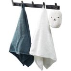 Xhang Yaratıcı Duvara Monte Uzay Alüminyum Robe Kanca Mutfak Kapı Ceket Askı Banyo Havlu Askısı #a | Robe Hooks - Siyah